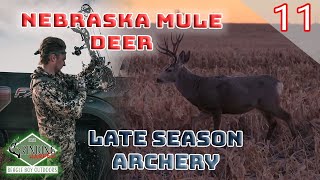 Hunting Nebraska Muleys  Late Season Archery Hunt [upl. by Trudi]