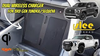 DUAL WIRELESS Qi Phone Charger for 20222024 3RD GEN Tundra ITS A MUST HAVE [upl. by Eehc]