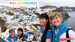 SANTORINI TOUR PART 5  OIA SANTORINI GREECE  FAMOUS SUNSET  DorAmor [upl. by Ayal]