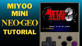 NEO GEO on the Miyoo Mini  UniBios MVS AES Cheats  Full Setup guide and tutorial [upl. by Shayn]