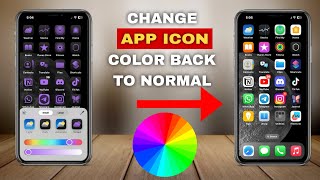 How To Change App Icon Color Back To Normal in iOS 18 [upl. by Spevek]