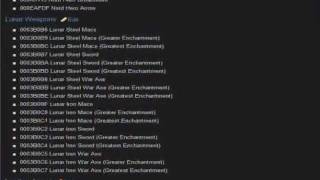 Skyrim Cheat Codes Weapons and Armor [upl. by Sivek]