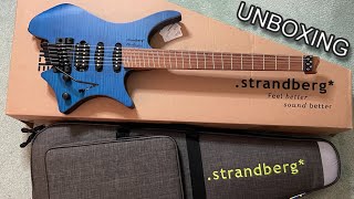 STRANDBERG BODEN STANDARD 6 TREMOLO Blue  Unboxing amp First Notes [upl. by Llerat]