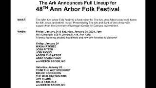 Folk Fest lineup [upl. by Haduhey]