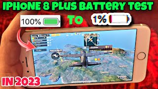 IPHONE 8 Plus Battery Drain Test in 2024  8 plus Pubg battery drain test  100 Battery to 0 🥰🥰 [upl. by Charleen]