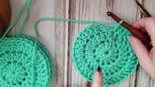 Seamless Rounds Double Crochet Improved with color changes [upl. by Eniger]