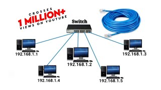 Create LAN Network Connecting Computer in Networking or share the resources [upl. by Spracklen888]