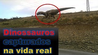 5 DINOSSAUROS REAIS CAPTURADOS EM CÂMERA [upl. by Hannahc]