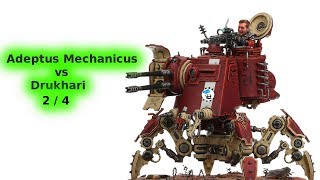 Warhammer 40K BatRep  Adeptus Mechanicus vs Drukhari 24 [upl. by Neahs]