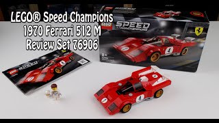 Review LEGO 1970 Ferrari 512 M Speed Champions Set 76906 [upl. by Herman863]