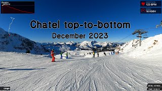 Chatel toptobottom  December 2023 [upl. by Kerin]