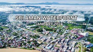 Sri Aman Waterfront amp Simangang Town Aerial View Sarawak🇲🇾 Malaysia  January 2024 [upl. by Olaf]