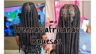 Trenzas africanas gruesas pasó a paso thepohez trenzas [upl. by Arob]