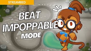 How to Beat Impoppable Mode Hard on Streambed  BTD6 Strategy [upl. by Acilegna]