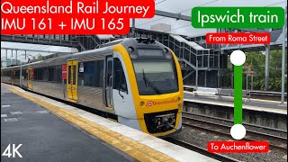 Queensland Rail Journey  IMU 161  IMU 165 From Roma Street To Auchenflower [upl. by Cordey]