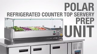 Polar Countertop Prep Fridge G608 amp G609 [upl. by Nnailuj]