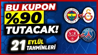 DERBİ GÜNÜ KAZANALIM  21 Eylül Cumartesi İddaa Tahminleri ve Kupon  Fenerbahçe  Galatasaray [upl. by Cori]