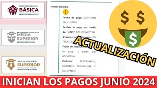 INICIAN los Pagos de las Becas Benito Juárez 2024 3 de Junio [upl. by Enajyram781]