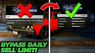 BRAND NEW HOW TO AVOID DAILY SELL LIMIT EASY  GTA 5 ONLINE [upl. by Nagrom]