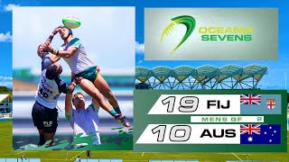 OCEANIA SEVENS 2024 HONIARA SOLOMON ISLANDS STRONGER FIJI BEATS AUSTRALIA IN QUARTERFINAL MATCH [upl. by Yeoz754]