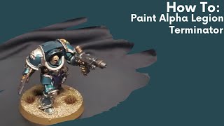 How To Paint Alpha Legion Terminators Warhammer 40000 [upl. by Jovita]