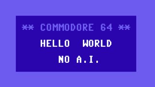 quotHello Worldquot on Commodore 64 in Assembly Language Machine Code [upl. by Ayenet]