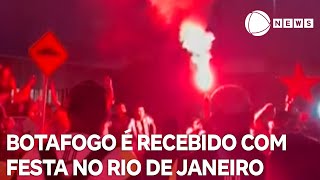 Botafogo é recebido com muita festa no Rio de Janeiro [upl. by Selemas]