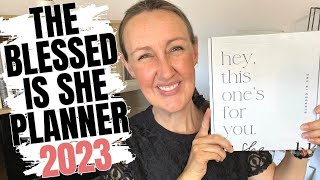 The Blessed Is She Catholic Planner 2023 Review  Flip Through [upl. by Lledo805]