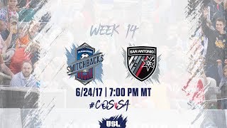 USL LIVE  Colorado Springs Switchbacks FC vs San Antonio FC 62417 [upl. by Sunil177]