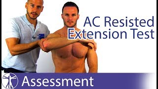 AC Resisted Extension Test  Acromioclavicular Joint Pathology [upl. by Elrak20]