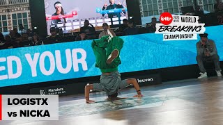 Logistx vs Nicka BGIRL TOP 8  WDSF World Breaking Champs 2023 [upl. by Nosdrahcir]