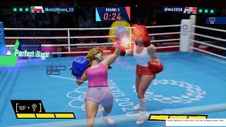 OLYMPIC GAMES TOKYO 2020Gymset Boxing Patricia vs Glass3000 [upl. by Atnuahsal665]