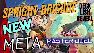 MASTER DUEL SPRIGHT TRIBRIGADE DECK COMBOS AND GUIDE  DECK REVEAL BY THE END OF THE VIDEO NEW META [upl. by Manville]