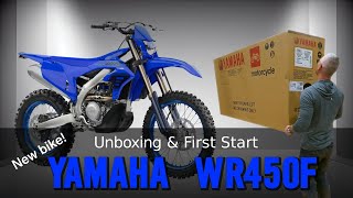 Unboxing the New 2024 Yamaha WR450F  First start [upl. by Dnarb45]