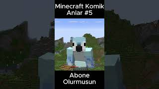 MINECRAFT KOMİK ANLAR 5 shorts minecraft [upl. by Yentroc]