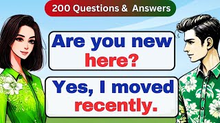 Improve English Speaking Skills🔥 200 Common Questions and Answers in English 🔥 English conversation [upl. by Yur735]