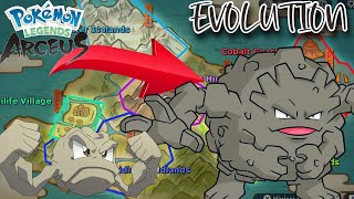 How to Evolve Geodude Into Gravler In Pokémon Legends Arceus [upl. by Kcirderfla]