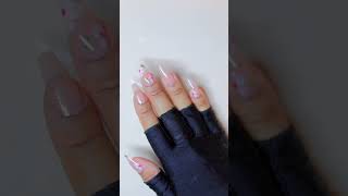 PRESS ON NAILS FOR THE WIN 🥳 pressonnails howto nailtutorial athomemanicure [upl. by Adnohr838]