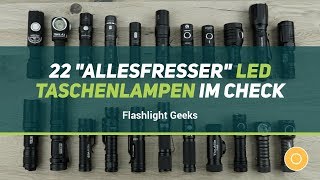 22 quotAllesfresserquot 14500 Akku  AA Batterie LED Taschenlampen im Check [upl. by Eolhc204]