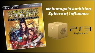 Nobunagas Ambition Sphere of Influence PKG PS3 [upl. by Tempest]