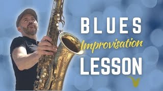 Blues Improvisation Lesson for Saxophone [upl. by Dumm]