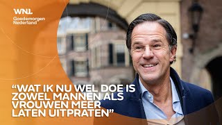 Rutte na kritiek van vrouwelijke kabinetsleden Ik laat mensen nu veel meer uitpraten [upl. by Naened632]