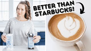 Oat Milk Coffee Recipe  THE BEST Coffee YOULL EVER HAVE  How to Make Oat Milk coffee shorts [upl. by Lanor]