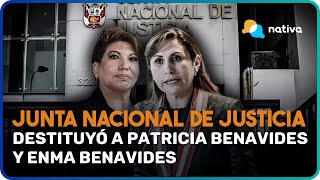 🔴 Junta Nacional de Justicia destituyó a Patricia Benavides y Enma Benavides [upl. by Yrovi]