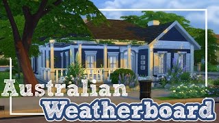 Sims 4  Australian Weatherboard  Speed Build [upl. by Atlas836]