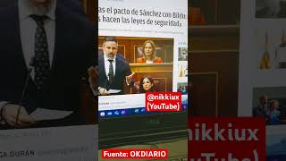 Abascal tras el pacto entre Sánchez y BILDU dice que son los terroristas quienes dictan las leyes [upl. by Nosilla]