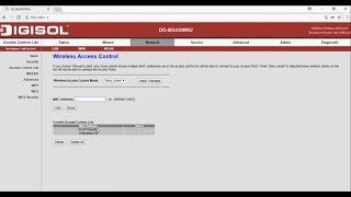 How to Block Wifi Access Through Mac Address in Digisol ADSL Modem  Router BG4300NU [upl. by Ginnie]