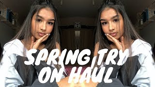 SPRING TRY ON HAUL 2018  MissPap JD Boohoo amp more  aneesah ♡ [upl. by Gautious105]