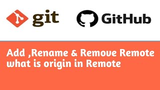 What is origin in remote  Add  Rename amp Remove Remote  3  Git Tutorial in Hindi [upl. by Aicre]