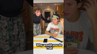 Zoe is back  Subscribe if you want zoe to stay forever 🥺🤍 shorts funny challenge prank [upl. by Arahc]